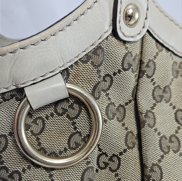 🎁GUCCI Sukey Medium Tote Bag Handbag GG Canvas MUST SELL! - Picture 16 of 16